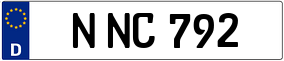 Trailer License Plate